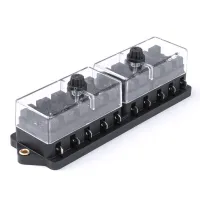 Skrzynka bezpiecznikowa ceramiczna 10 gniazd AMIO-03043