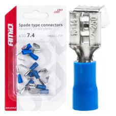 AMIO 03069 — Konektory żeńskie rozgałęźne płaskie 7.4 1.5-2.5mm2 15A 10 szt. AMIO-03069