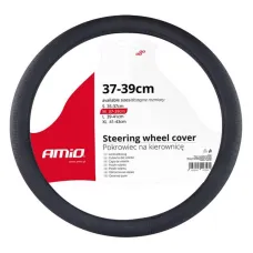 AMIO 02568 — Pokrowiec nakładka na kierownicę samochodową M 37-39cm SWC-31-M AMIO-02568