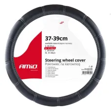 AMIO 02566 — Pokrowiec nakładka na kierownicę samochodową M 37-39cm SWC-29-M AMIO-02566