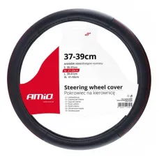 AMIO 02565 — Pokrowiec nakładka na kierownicę samochodową M 37-39cm SWC-28-M AMIO-02565