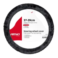 AMIO 01357 — Pokrowiec nakładka na kierownicę samochodową M 37-39cm SWC-02-M AMIO-01357