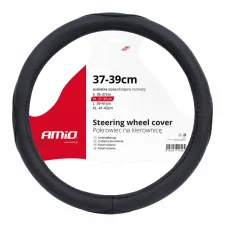 AMIO 01365 — Pokrowiec nakładka na kierownicę samochodową M 37-39cm SWC-09-M AMIO-01365