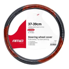 AMIO 01369 — Pokrowiec nakładka na kierownicę samochodową M 37-39cm SWC-11-M AMIO-01369