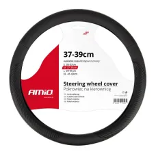 AMIO 01694 — Pokrowiec nakładka na kierownicę samochodową M 37-39cm SWC-17-M AMIO-01694