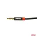 Kabel AUX MINI JACK 3,5mm oplot 200cm AMIO-03270