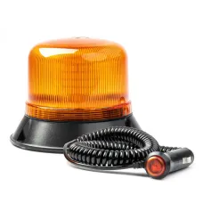 AMIO 03337 — Lampa ostrzegawcza błyskowa kogut 60 LED W22M 12V 24V AMIO-03337