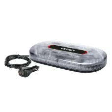 AMIO 03336 — Belka ostrzegawcza LED 33cm magnes homologacja R65 R10 12-24V AMIO-03336