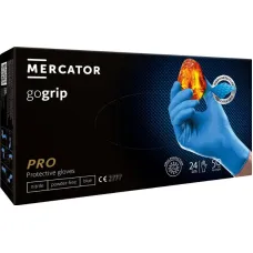 MERCATOR MER20315 — Rękawice nitrylowe niebieskie Mercator GoGrip Blue 50 sztuk rozmiar M