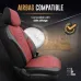 Komplet pokrowców na fotele samochodowe OTOM THRONE 103 RED 3-ZIP