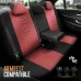 Komplet pokrowców na fotele samochodowe OTOM THRONE 103 RED 3-ZIP