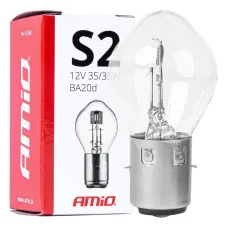 AMIO 03368 — Żarówka halogenowa S2 12V 35/35W BA20d AMIO-03368
