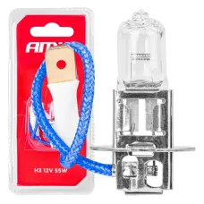 AMIO 03360 — Żarówka halogenowa H3 12V 55W 1szt. blister AMIO-03360