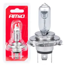AMIO 03361 — Żarówka halogenowa H4 12V 60/55W 1szt. blister AMIO-03361