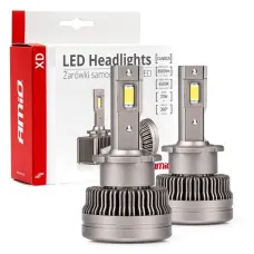 AMIO 03313 — Żarówki żarniki LED seria XD D4S D4R 6500K Canbus AMIO-03313