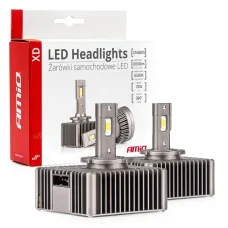 AMIO 03314 — Żarówki żarniki LED seria XD D5S 6500K Canbus AMIO-03314