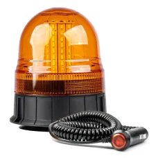 AMIO 01502 — Lampa ostrzegawcza błyskowa kogut 80 LED magnes R10 12V 24V W09M AMIO-01502