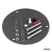Lampa ostrzegawcza błyskowa kogut 80 LED magnes R10 12V 24V W14M AMIO-01503