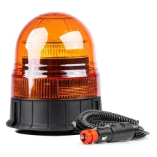 AMIO 02300 — Lampa ostrzegawcza błyskowa kogut 39 LED magnes R65 R10 12V 24V W02m AMIO-02300