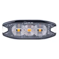 Lampa błyskowa ostrzegawcza płaska 3 LED R65 R10 12-24V AMIO-02297