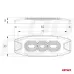 Lampa błyskowa ostrzegawcza płaska 3 LED R65 R10 12-24V AMIO-02297