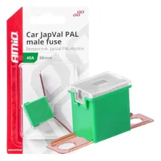 AMIO 03419 — Bezpiecznik samochodowy JAPVAL PAL męski PAL 48mm 40A AMIO-03419