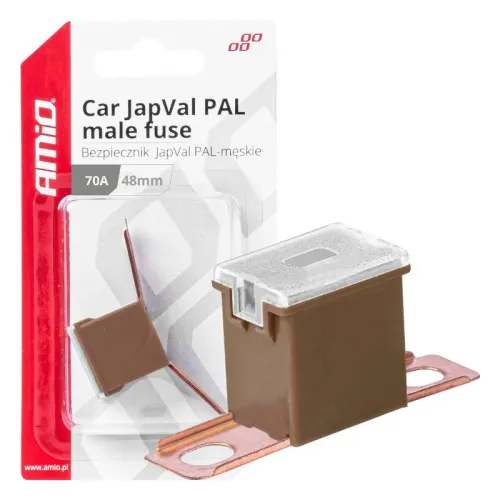 Bezpiecznik samochodowy JAPVAL PAL męski 48mm 70A AMIO-03422