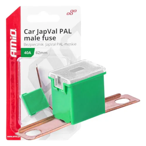 Bezpiecznik samochodowy JAPVAL PAL męski 62mm 40A AMIO-03428