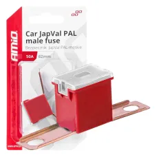 AMIO 03429 — Bezpiecznik samochodowy JAPVAL PAL męski 62mm 50A AMIO-03429