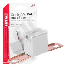 AMIO 03434 — Bezpiecznik samochodowy JAPVAL PAL męski 62mm 120A AMIO-03434