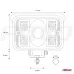 Lampa robocza LED szperacz AWL32 17LED 12V 24V AMIO-02659