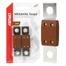 AMIO 03472 — Bezpieczniki samochodowe MEGAVAL MTA 2 szt. 500A AMIO-03472