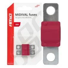 AMIO 03475 — Bezpieczniki samochodowe MIDIVAL MTA 2 szt. 50A AMIO-03475