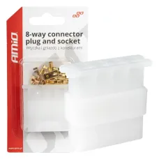 AMIO 03516 — Wtyczka gniazdo kostka złącze elektryczne 8 PIN + konektory AMIO-03516