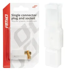 AMIO 03511 — Wtyczka gniazdo kostka złącze 1 PIN + konektory AMIO-03511