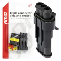 Kostka wtyk złącze hermetyczne superseal 3 PIN AMIO-03519