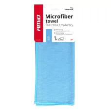 AMIO 01747 — Ściereczka mikrofibra bezsmugowa do mycia czyszczenia szyb okien luster 30x40 cm...