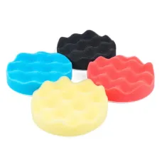 AMIO 03710 — Zestaw do polerowania gąbki polerskie na rzep 4 szt. 125 mm AMIO-03710
