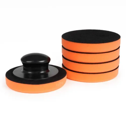 Zestaw gąbek do woskowania polerowania gąbki z uchwytem 125 mm 5 szt. AMIO-02903