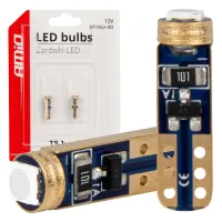 Żarówki LED STANDARD Green zielone W1W T5 12V 3030 1LED HP AMIO-03729
