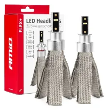 AMIO 03656 — Żarówki samochodowe LED seria FLEX+ H3 6000K 12V 24V Canbus AMIO-03656