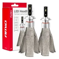 Żarówki samochodowe LED seria FLEX+ H7 12V 24V 6000K Canbus AMIO-03659