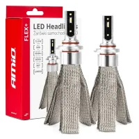 Żarówki samochodowe LED seria FLEX+ HB3 9005/HIR1 9011/H10 12V 24V 6000K Canbus AMIO-03664