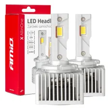 AMIO 03669 — Żarówki samochodowe LED seria X AllinOne D1S D3S D8S 6000K Canbus AMIO-03669