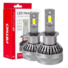 AMIO 03672 — Żarówki samochodowe LED seria HP Full Canbus H3 12V 24V 6500K AMIO-03672