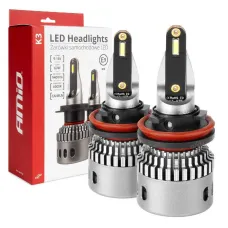 AMIO 03686 — Żarówki samochodowe LED seria K3 H8 H9 H11 H16 12V 6000K Canbus AMIO-03686