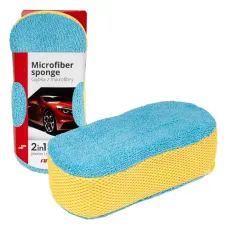 AMIO 03840 — Gąbka do mycia auta samochodu z mikrofibry AMIO-03840