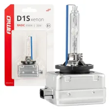 AMIO 03865 — Żarówka ksenonowa żarnik xenon D1S 35W 8000K BASIC blister AMIO-03865