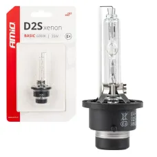 AMIO 03861 — Żarówka ksenonowa żarnik xenon D2S 6000K BASIC blister AMIO-03861