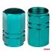 Aluminiowe nakrętki na wentyle kapturki zielone 4 szt AMIO-03632